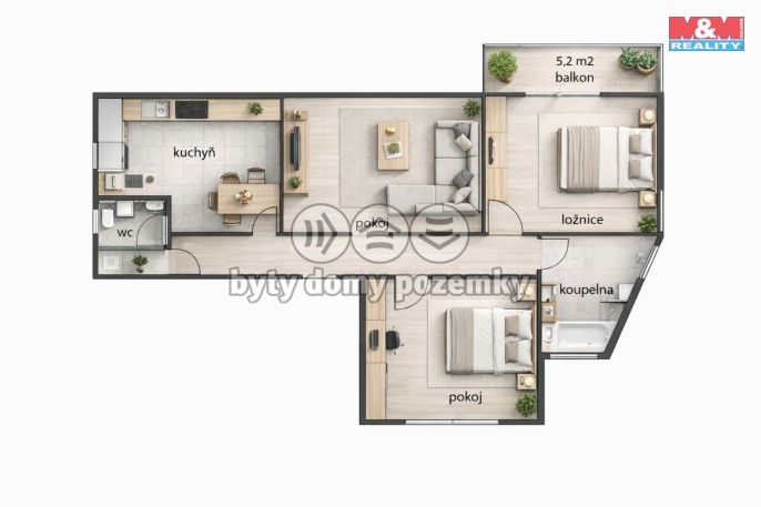Prodej, Byt 3+1, Frýdek-Místek