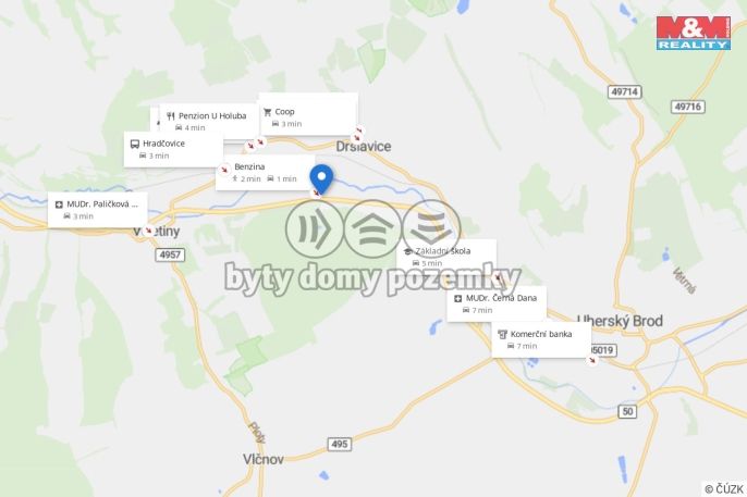 Pronájem, Komerční pozemky, Drslavice