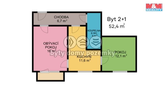 Prodej, Byt 2+1, Červená Voda