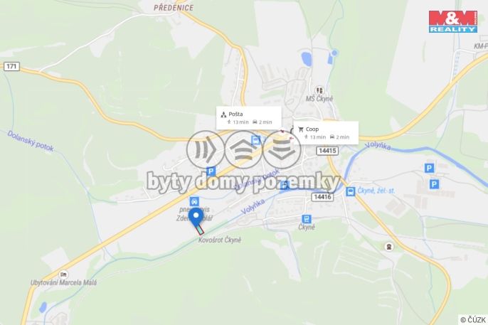 Prodej, Pozemek k bydlení, Čkyně