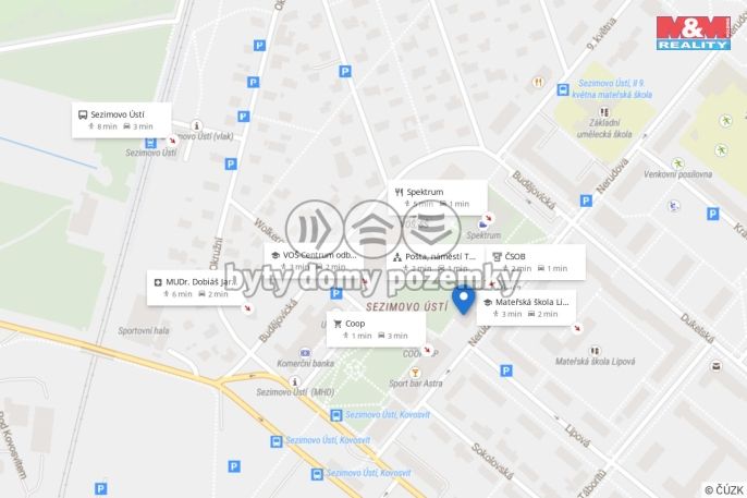 Pronájem, Byt 3+1, Sezimovo Ústí