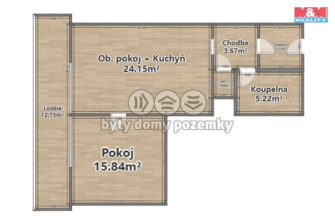 Pronájem, Byt 2+kk, Plzeň