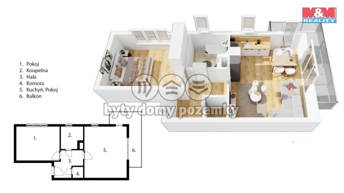 Prodej, Byt 2+kk, Praha