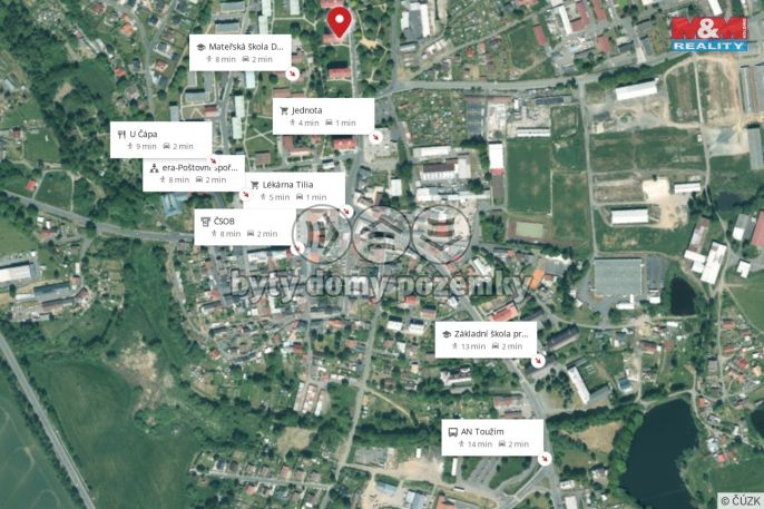 Prodej, Byt 3+1, Toužim