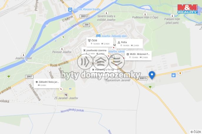 Prodej, Byt 2+1, Jaroměř