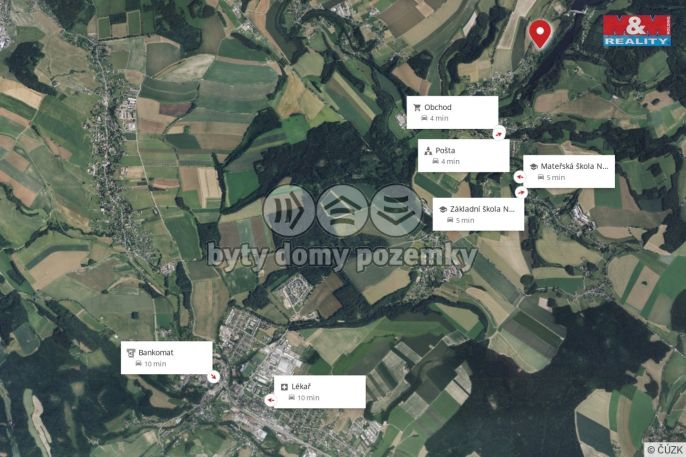 Prodej, Pozemek k bydlení, Nekoř