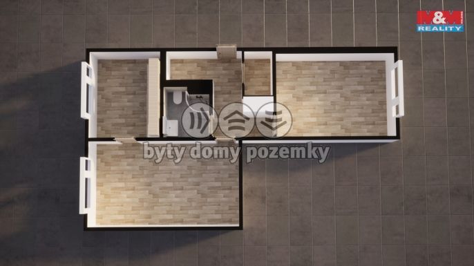 Pronájem, Byt 2+1, Hrádek nad Nisou