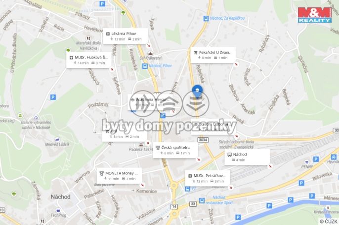 Pronájem, Byt 1+kk, Náchod