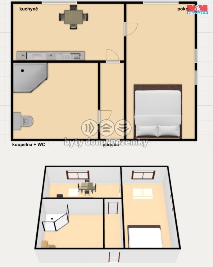Prodej, Byt 1+1, Deštné v Orlických horách
