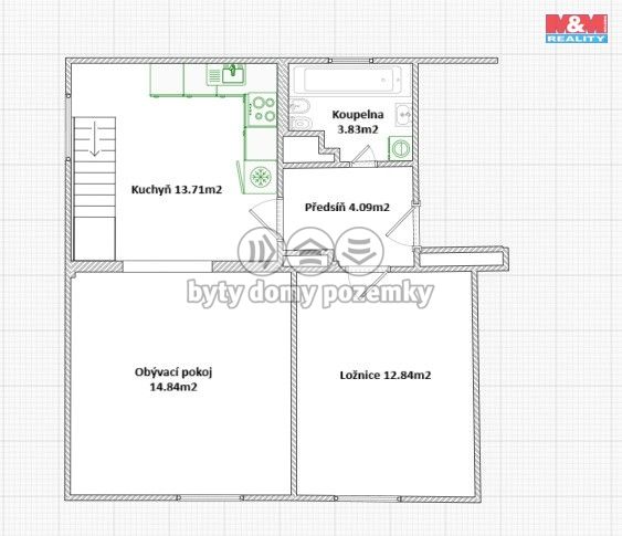 Pronájem, Byt 5+kk, Milovice