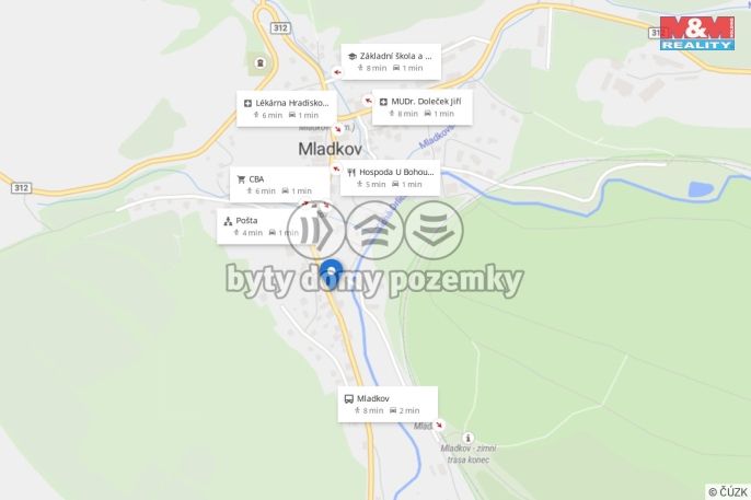 Prodej, Chalupa, Mladkov