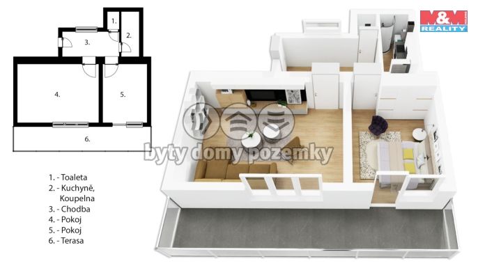 Prodej, Byt 2+kk, Praha