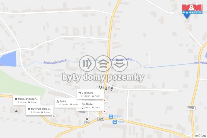 Prodej, Byt 3+1, Vraný