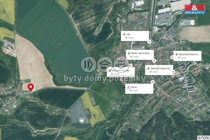 Prodej, Pozemek k bydlení, Kvíčovice