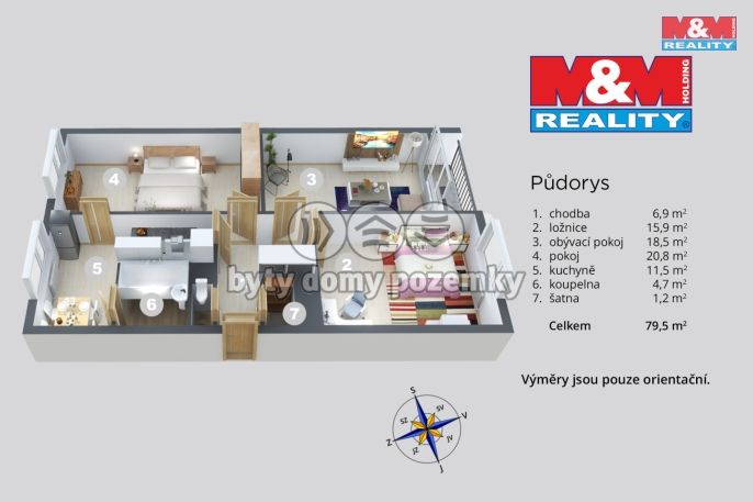 Prodej, Byt 3+1, Děčín