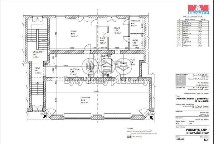 Pronájem, Obchodní objekt, Praha