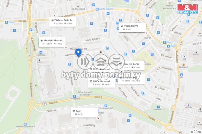 Prodej, Byt 4+1, Most