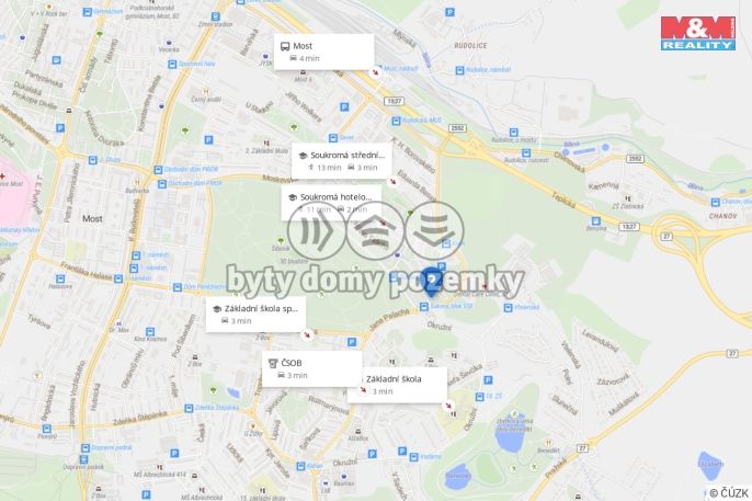 Prodej, Byt 2+kk, Most