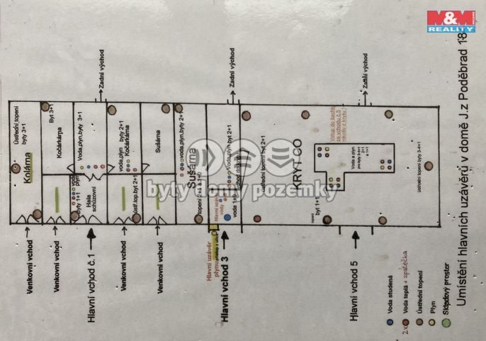 Pronájem, Byt 2+1, Litoměřice