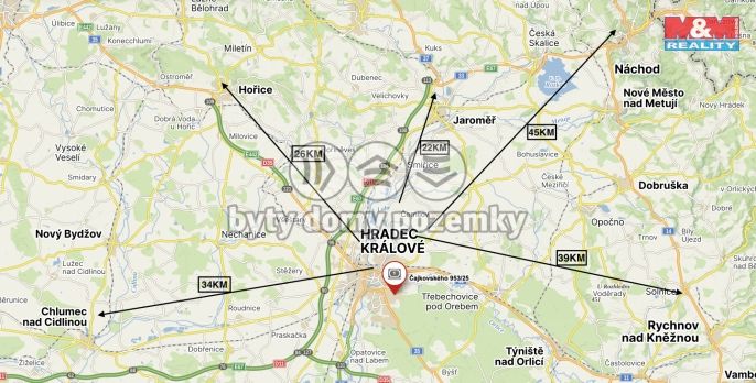 Pronájem, Byt 1+1, Hradec Králové