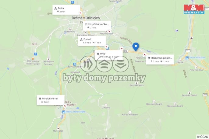 Prodej, Byt 1+1, Deštné v Orlických horách