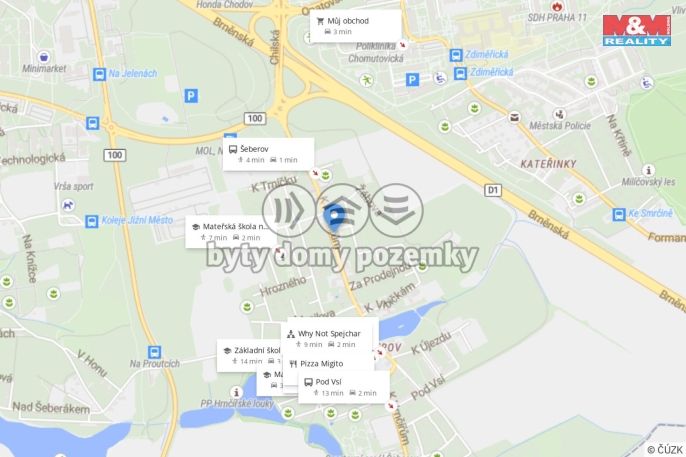 Pronájem, Byt 3+kk, Praha