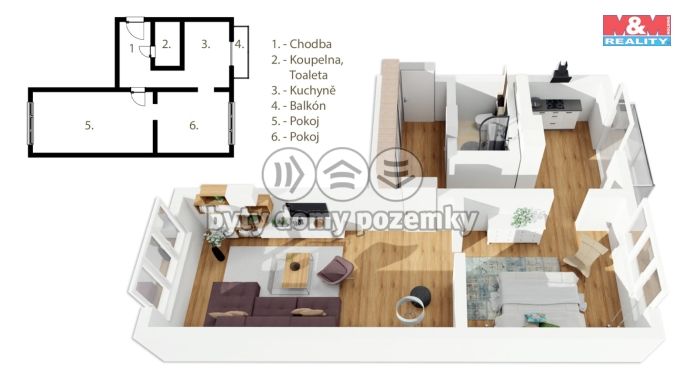 Prodej, Byt 2+1, Orlické Záhoří