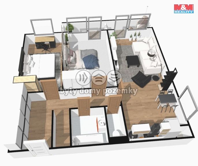 Pronájem, Byt 3+kk, Čáslav