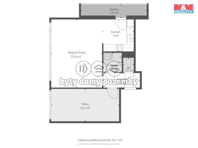 Prodej, Byt 2+1, Beroun