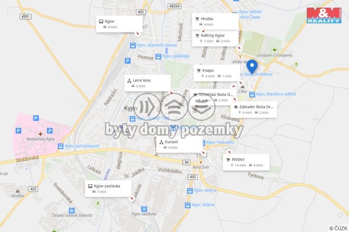 Pronájem, Byt 1+1, Kyjov