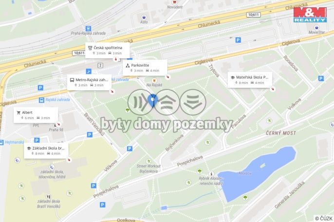 Pronájem, Byt 3+kk, Praha