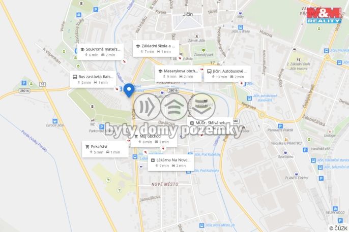 Pronájem, Byt 2+kk, Jičín