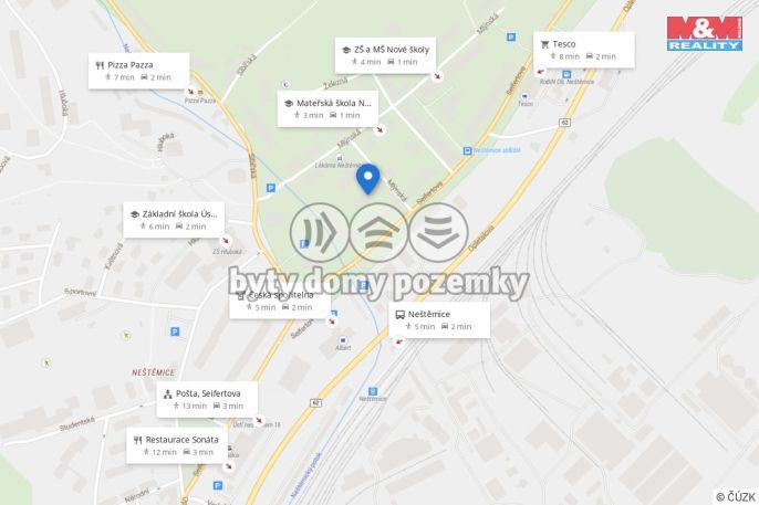 Pronájem, Byt 2+1, Ústí nad Labem