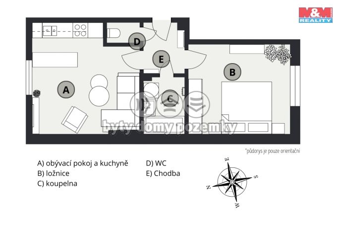 Prodej, Byt 2+kk, Nymburk