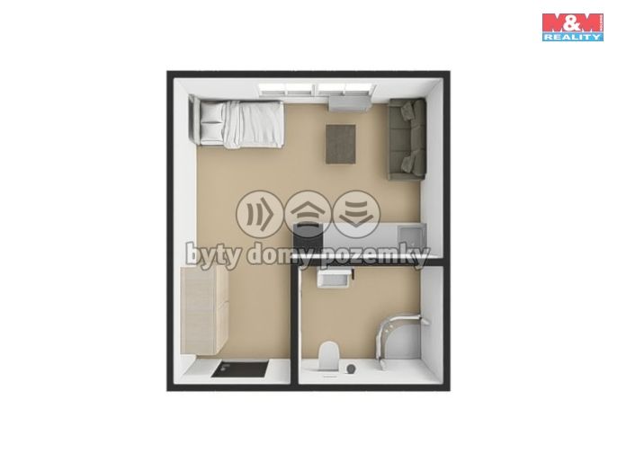 Pronájem, Byt 1+kk, Hradec Králové