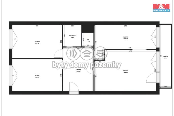 Pronájem, Byt 3+kk, Mladá Boleslav
