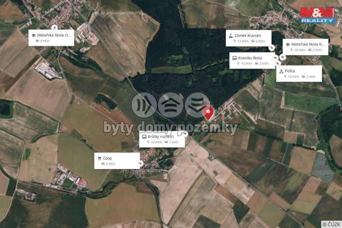Prodej, Pozemek k bydlení, Kravsko