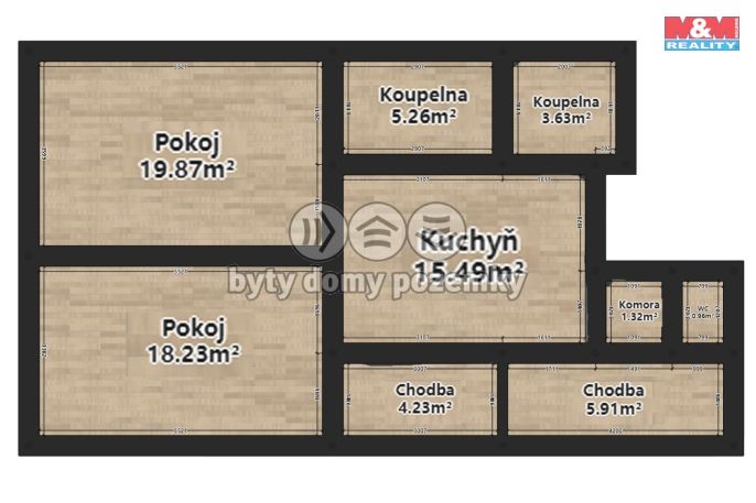 Pronájem, Byt 2+1, Plzeň