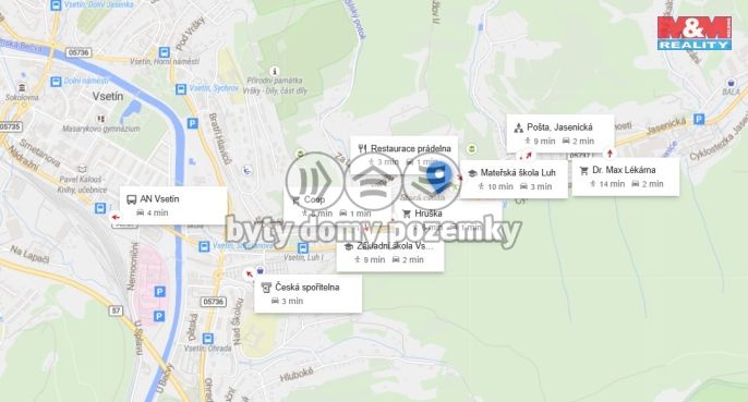 Pronájem, Byt 2+1, Vsetín