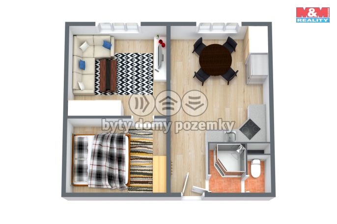 Pronájem, Byt 1+1, Kynšperk nad Ohří