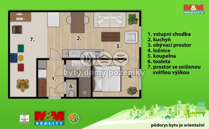 Prodej, Byt 2+kk, Pardubice