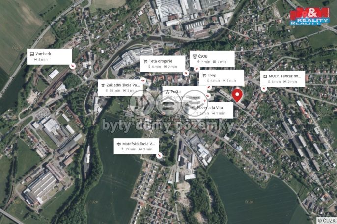 Pronájem, Byt 1+1, Vamberk