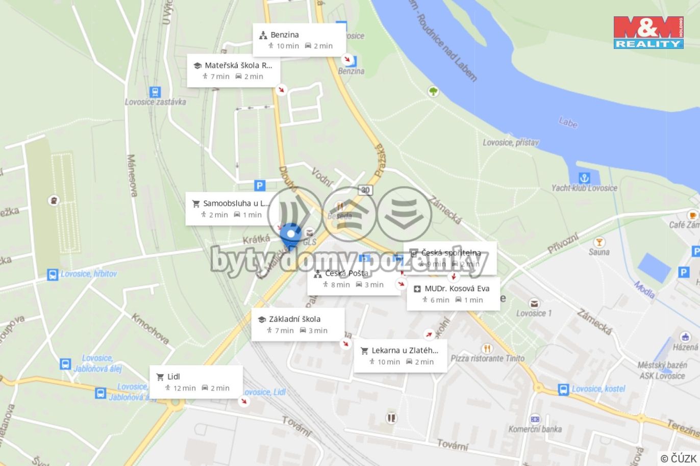 mapa okolí