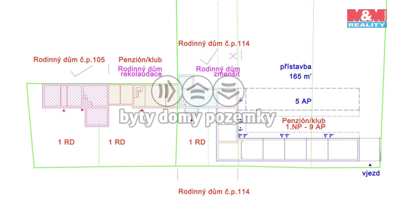 Prodej hotelu, penzionu, 650 m², Babice, ul. Sportovní