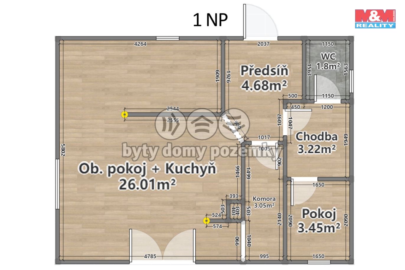 Rozměry 1 NP Nový dům.jpg