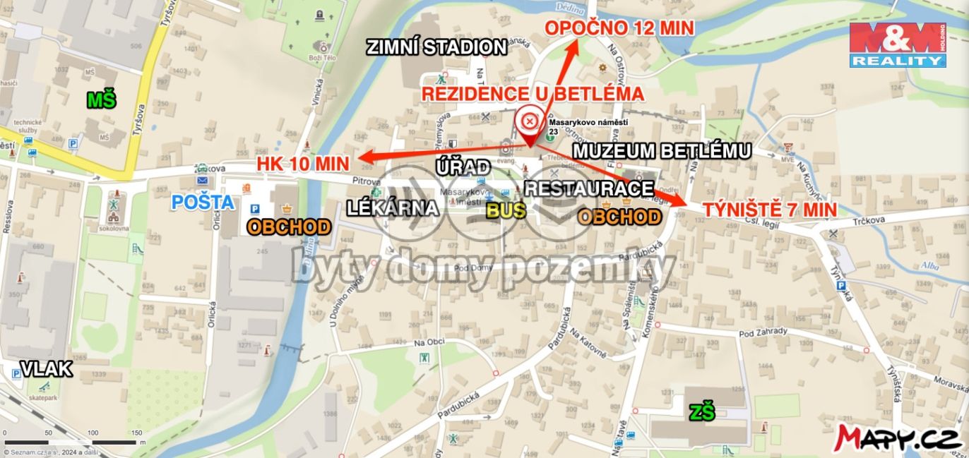 mapa okolí