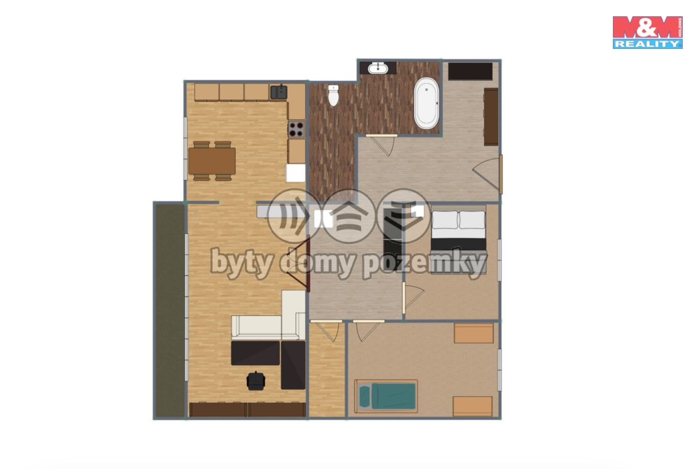 Prodej bytu 3+1, 87 m², Benešov, ul. Pražského povstání