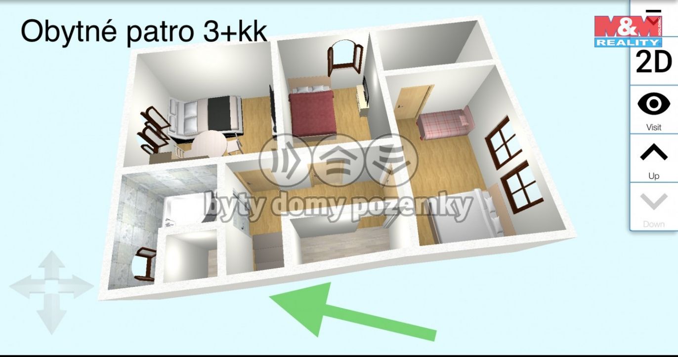 obytné patro 3+KK