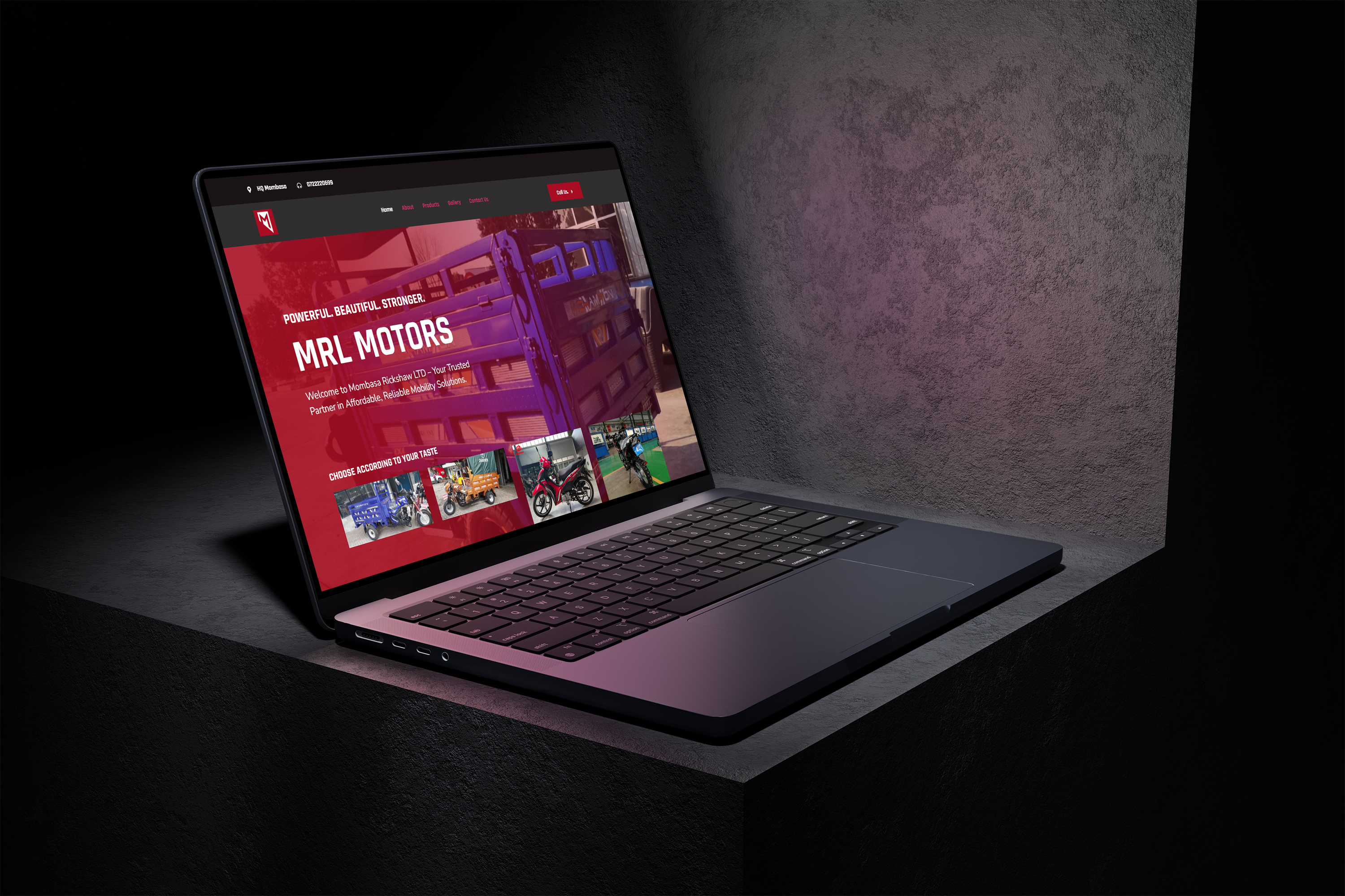 Motorcycle & Tuk-tuk Dealer Website - MRL Motors