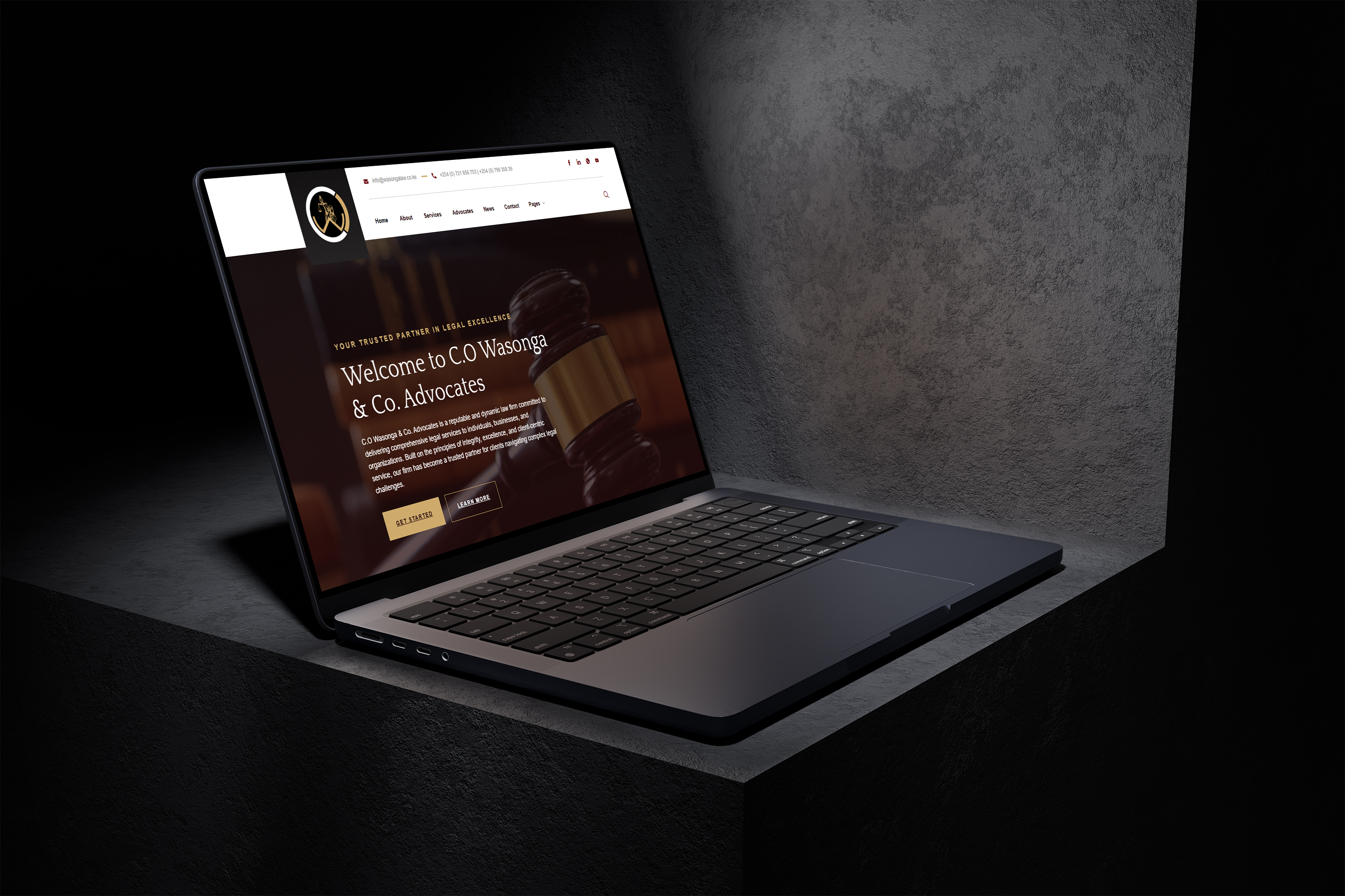 Law Firm Corporate Website - Wasonga Law